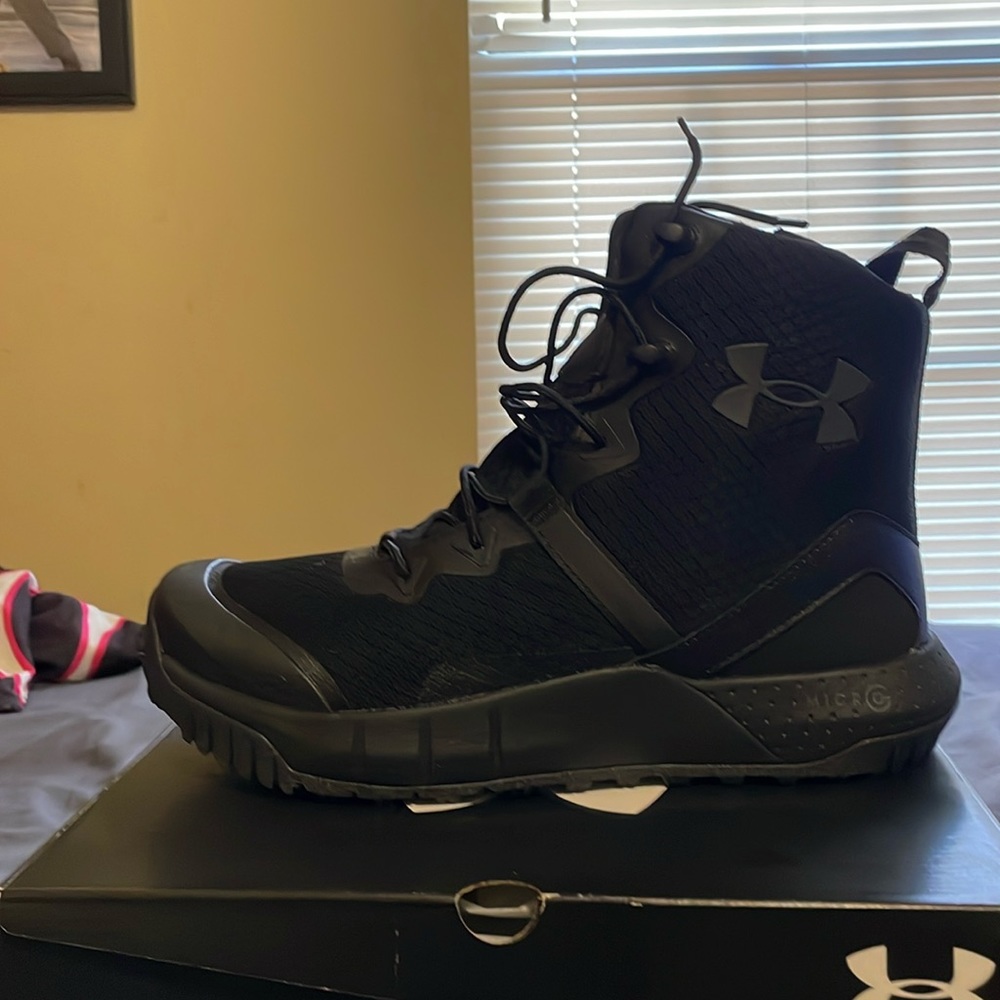 Black UA Valsetz Micro G Tactical Boots